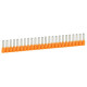 Embout de câblage à collerette isolante Starfix simple en bande pour conducteurs section 4mm² - orange - LEGRAND