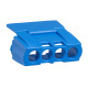 Protective cover, Kaedra, for 4 holes terminal block, blue - 13589