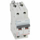 Disjoncteur DX³6000 10kA arrivée haute et départ bas à vis 2P 230V~ à 400V~ - 1A - courbe D - 2 modules - 408008 - LEGRAND