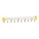Acti9 iC60 - peigne de raccordement à dents - 2P - 100A - 10 modules de 18mm - A9XPH210