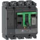 Circuit breaker, ComPacT NSX100H, 70kA/415VAC, 4 poles 3D (neutral not protected), TMD trip unit 25A - C10H6TM025