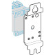 TeSys - mounting plate - on 2 assymetrical DIN rail - DX1AP25