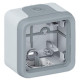 Boîtier étanche à embouts 1 poste Plexo composable IP55 - gris - 069651 - LEGRAND