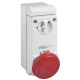 Unika interlocked socket - 63 A - 3P + E - 380...415 V AC - IP65 - wall - PKB63P534