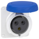 PratiKa socket - screw - straight - 32A - 2P + E - 200...250 V AC - panel - PKF32G723