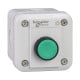 control station XAL-E - 1 flush pushbutton - spring return - green - 1 NO - XALE1011