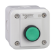 control station XAL-E - 1 flush pushbutton - spring return - green - 1 NO - I - XALE1021