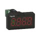 Digitale paneelmeter, kunststof, zwart, rond 22 mm, 4 digits rode LED display, 4-20 mA ingang - XBH1AA0R4