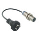 Télémécanique - inductive sensor XS6 M18 - L62mm - brass - Sn8mm - 24..240VAC/DC - DIN 0.15m - XS618B1MAL01C