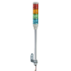 Harmony XVC, Colonna luminosa monoblocco precablata, plastica, rosso arancione verde blu, Ø40, montaggio su tubo, luce fissa, IP23, 24 V AC/DC - XVC4B4