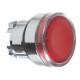 Cabeza pulsador  luminoso rasante ba9s rojo - ZB4BW34