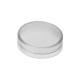 white plain lens for circular pilot light Ø22 with BA9s bulb - ZBV011