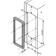 Spacial S3D - cadre de juxtaposition pour coffret 435x185mm  - NSYAEUBU41SC