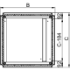 Piastra passacavi 2 parti 800x600 mm - NSYEC861