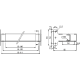 Spacial SF/SM - rail DIN réglable - 600mm  - NSYMFSC60D