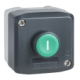 dark grey station - 1 green flush pushbutton Ø22 spring return 1NO+1NC 