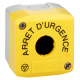 Harmony boite - 1 trou - couvercle jaune - ARRET D'URGENCE - logos EN13850 - XALK01HFR