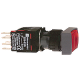 Bouton-poussoir lumineux rouge Ø 16 - à accrochage affleurant - 24 V - 1O+1F - XB6DF4B5B