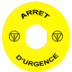 Etiqueta arret durgence 90mm. - ZBY8130