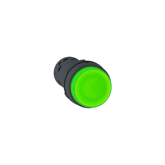 Harmony XB7, Monolithic illuminated push button, plastic, green, Ø22 ...