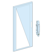 Porte transparente pour coffret, 12 modules 08134