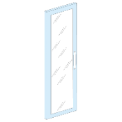 08536 IP30 glass door, W = 650 mm 