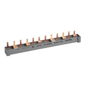 Peigne d'alimentation 2P sur 3 phases HX³ traditionnel pour bornes à vis - longueur 12 modules - 404940