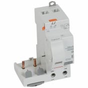 Bloc diff adaptable à vis DX³ pour disj 1 mod/pôle 2P 230 à 400V~ 63A typeF 30mA - 410435