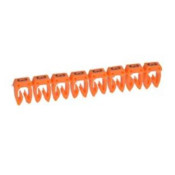 Repère CAB 3 pour filerie 4mm² à 6mm² avec chiffre 3 orange - LEGRAND