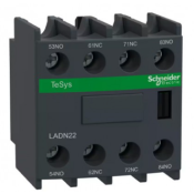 TeSys D - Hulpcontactblok - 2M+2V - Voorkant - Schroefklemmen - LADN22