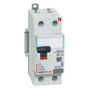 Disjoncteur différentiel DX³4500 arrivée haute et départ bas à vis U+N 230V~ - 25A typeF 30mA - courbe C - 2 modules - LEGRAND