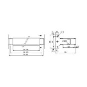 Spacial SF/SM - rail DIN réglable - 600mm  NSYMFSC60D