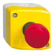 yellow station - 1 red mushroom head pushbutton Ø40 turn to release 1NO+1NC  XALK178E