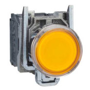 Harmony XB4 - poussoir lumineux - 1F+1O - orange - Ø22 - alim directe < 250V  XB4BW3565