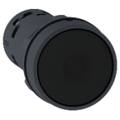 XB7NA23 Harmony bouton-poussoir affleurant - Ø22 - noir - 2F