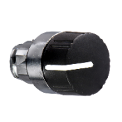 ZB4BD59 Harmony XB4 - tête bouton à molette - Ø22 - 3 pos rap au C - noir