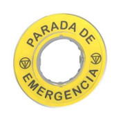 Harmony - étiquette circulaire jaune 3D - Ø60 - Parada de Emergencia  ZBY9420